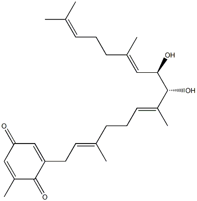 2-[(2E,6E,8R,9R,10E)-8,9-Dihydroxy-3,7,11,15-tetramethyl-2,6,10,14-hexadecatetrenyl]-6-methyl-2,5-cyclohexadiene-1,4-dione
