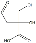 2-(Hydroxymethyl)-2-hydroxy-4-oxobutyric acid Structure