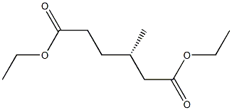 [S,(-)]-3-Methylhexanedioic acid diethyl ester,,结构式