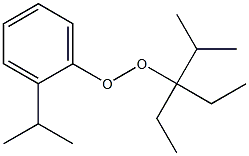 2-Isopropylphenyl 1,1-diethyl-2-methylpropyl peroxide 结构式