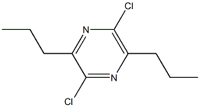 2,5-Dichloro-3,6-dipropylpyrazine 结构式