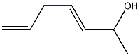 3,6-Heptadien-2-ol Structure