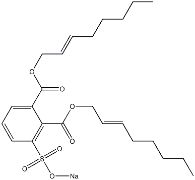 3-(Sodiosulfo)phthalic acid di(2-octenyl) ester Structure