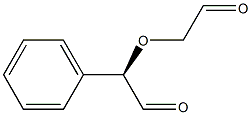 (-)-2-フェニル[(R)-オキシジアセトアルデヒド] 化学構造式
