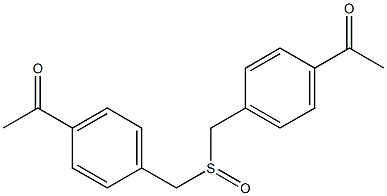 (4-Acetylphenyl)(methyl) sulfoxide Structure