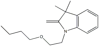 1-(2-Butyloxyethyl)-3,3-dimethyl-2-methyleneindoline Structure