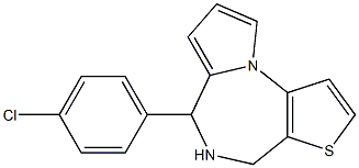 6-(4-Chlorophenyl)-5,6-dihydro-4H-pyrrolo[1,2-a]thieno[2,3-f][1,4]diazepine