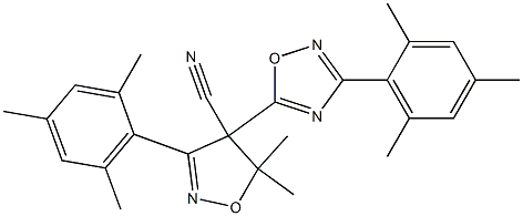 4-Cyano-3-mesityl-5,5-dimethyl-4-(3-mesityl-1,2,4-oxadiazol-5-yl)-2-isoxazoline