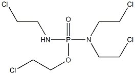 N,N,N'-Tris(2-chloroethyl)diamidophosphoric acid 2-chloroethyl ester Structure