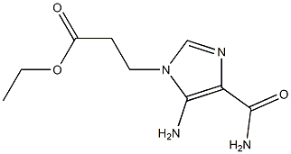 3-(5-Amino-4-carbamoyl-1H-imidazol-1-yl)propionic acid ethyl ester,,结构式