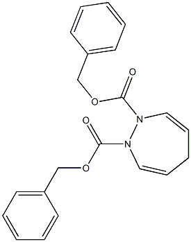 2,5-Dihydro-1H-1,2-diazepine-1,2-dicarboxylic acid dibenzyl ester,,结构式