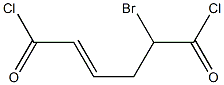 5-Bromo-2-hexenedioic acid dichloride Structure