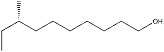 (S)-8-メチル-1-デカノール 化学構造式