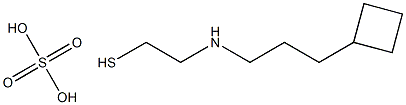 2-(3-Cyclobutylpropyl)aminoethanethiol sulfate 结构式