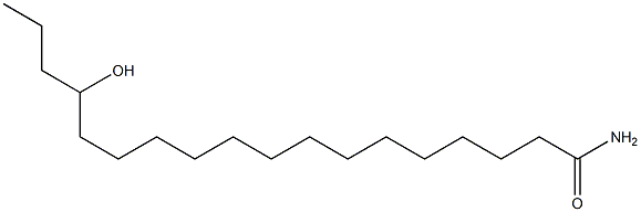 15-ヒドロキシステアロアミド 化学構造式