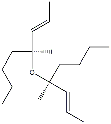 (-)-Butyl[(E,S)-1-methyl-2-butenyl] ether Struktur
