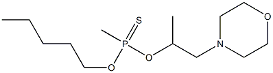 Methylphosphonothioic acid O-pentyl O-(1-methyl-2-morpholinoethyl) ester,,结构式
