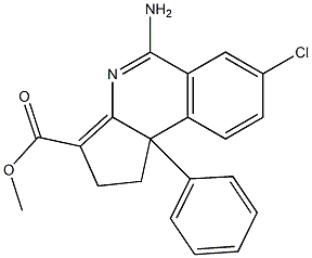 5-Amino-1,9b-dihydro-7-chloro-9b-(phenyl)-2H-cyclopent[c]isoquinoline-3-carboxylic acid methyl ester|