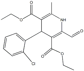 4-(2-Chlorophenyl)-2-formyl-6-methyl-1,4-dihydropyridine-3,5-dicarboxylic acid diethyl ester|