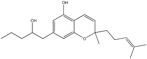 2-Methyl-7-[2-hydroxypentyl]-2-[4-methyl-3-pentenyl]-2H-1-benzopyran-5-ol|