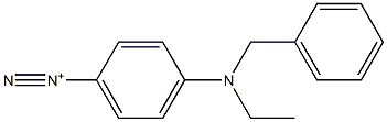 4-[Ethyl(phenylmethyl)amino]benzenediazonium Structure