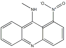 9-(Methylamino)-1-nitroacridine Structure