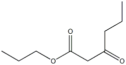 3-ケトカプロン酸プロピル 化学構造式