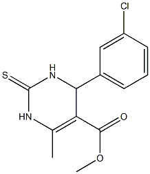  6-Methyl-4-(3-chlorophenyl)-2-thioxo-1,2,3,4-tetrahydropyrimidine-5-carboxylic acid methyl ester