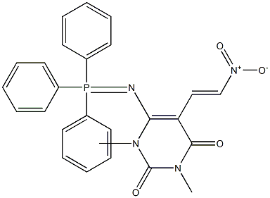 1,3-Dimethyl-5-(2-nitroethenyl)-6-[(triphenylphosphoranylidene)amino]pyrimidine-2,4(1H,3H)-dione
