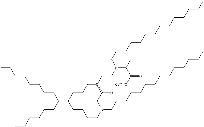 Bis[2-(ditetradecylamino)propanoic acid]calcium salt Structure