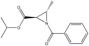 (2R,3S)-1-Benzoyl-3-methylaziridine-2-carboxylic acid isopropyl ester Structure