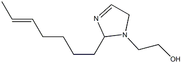 1-(2-Hydroxyethyl)-2-(5-heptenyl)-3-imidazoline Structure