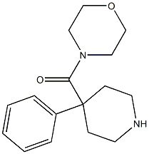4-[(4-フェニル-4-ピペリジニル)カルボニル]モルホリン 化学構造式
