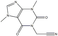 1-(Cyanomethyl)-3,7-dimethylxanthine 结构式