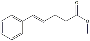 5-フェニル-4-ペンテン酸メチル 化学構造式
