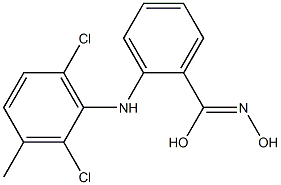 2-(2,6-Dichloro-3-methylphenylamino)benzohydroximic acid Structure