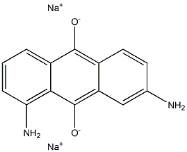 Disodium 1,7-diamino-9,10-anthracenediolate,,结构式