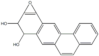8,9-Dihydro-8,9-dihydroxy-10,11-epoxybenz[a]anthracene,,结构式