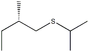 [S,(+)]-1-メチルエチル2-メチルブチルスルフィド 化学構造式