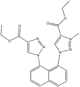 1-[8-[4-(Ethoxycarbonyl)-1H-1,2,3-triazole-1-yl]-1-naphtyl]-3-methyl-4-(ethoxycarbonyl)-1H-1,2,3-triazole-3-ium