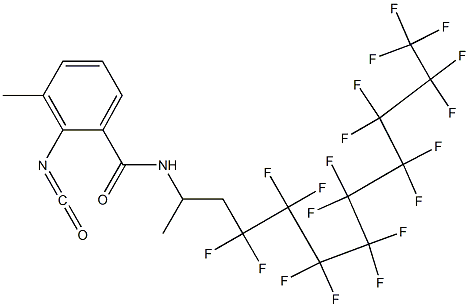 2-Isocyanato-3-methyl-N-[2-(nonadecafluorononyl)-1-methylethyl]benzamide|