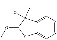 2,3-Dihydro-3-methyl-2,3-dimethoxybenzo[b]thiophene 结构式