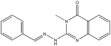 2-(2-Benzylidenehydrazino)-3-methylquinazolin-4(3H)-one Structure