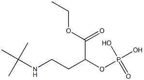Phosphoric acid [2-(tert-butylamino)ethyl]ethoxycarbonylmethyl ester,,结构式