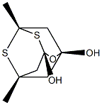 (1S,3R,5S,7S)-5,7-Dimethyl-2-oxa-4,6-dithiaadamantane-1,3-diol Structure