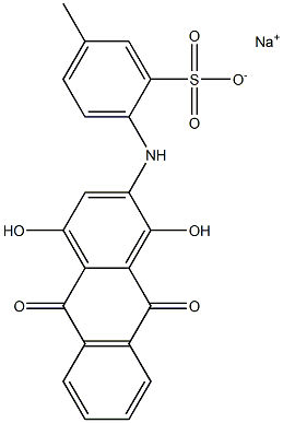 2-[(9,10-Dihydro-1,4-dihydroxy-9,10-dioxoanthracen-2-yl)amino]-5-methylbenzenesulfonic acid sodium salt|