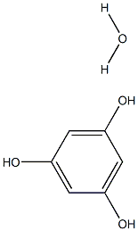 フロログルシノール·水和物 化学構造式