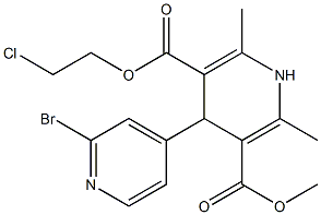 4-(2-Bromopyridin-4-yl)-1,4-dihydro-2,6-dimethylpyridine-3,5-dicarboxylic acid 3-methyl 5-(2-chloroethyl) ester