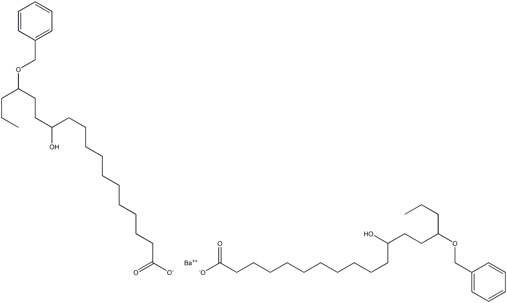 Bis(15-benzyloxy-12-hydroxystearic acid)barium salt Struktur