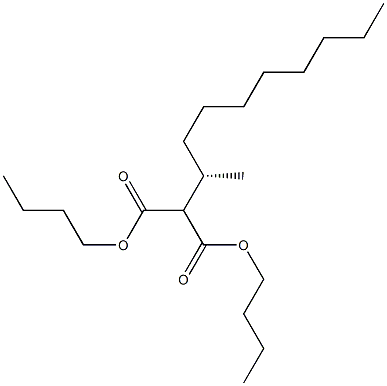 (+)-2-[(S)-1-Methylnonyl]malonic acid dibutyl ester 结构式